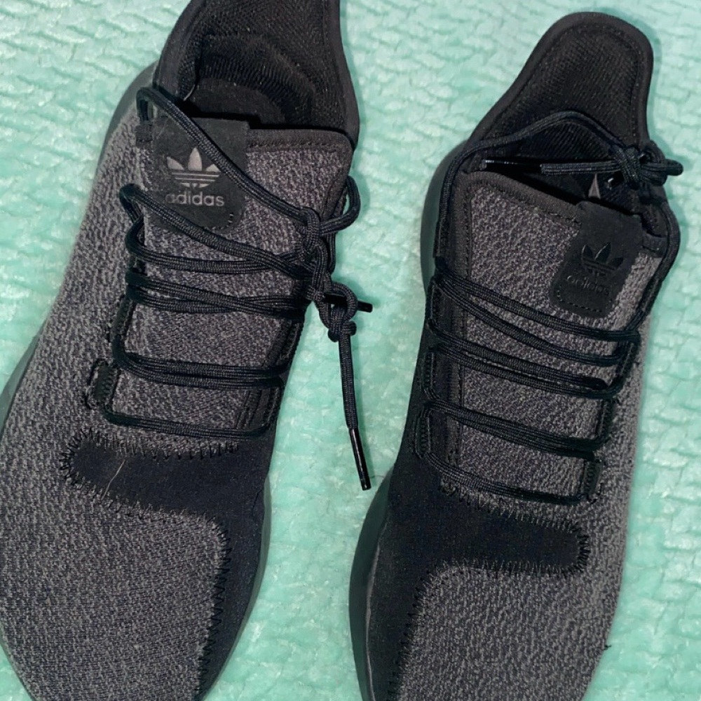 Adidas Black Sneakers with Knit Upper and Sock-Like Fit